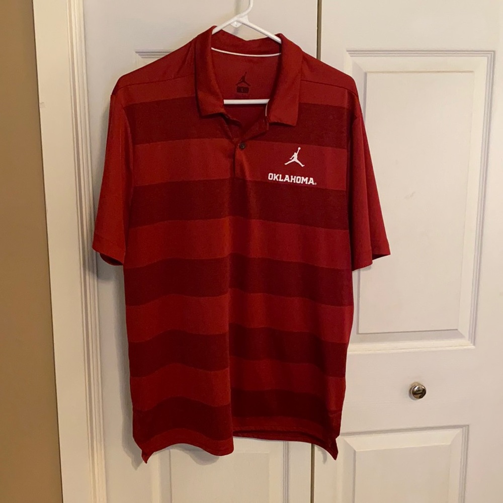 OU Air Jordan Dri fit polo - men’s L
